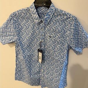 Blue Patterned Men's Shirt